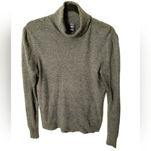 Gap, Gap Stretch Women's Gray Turtleneck Sweater Size L